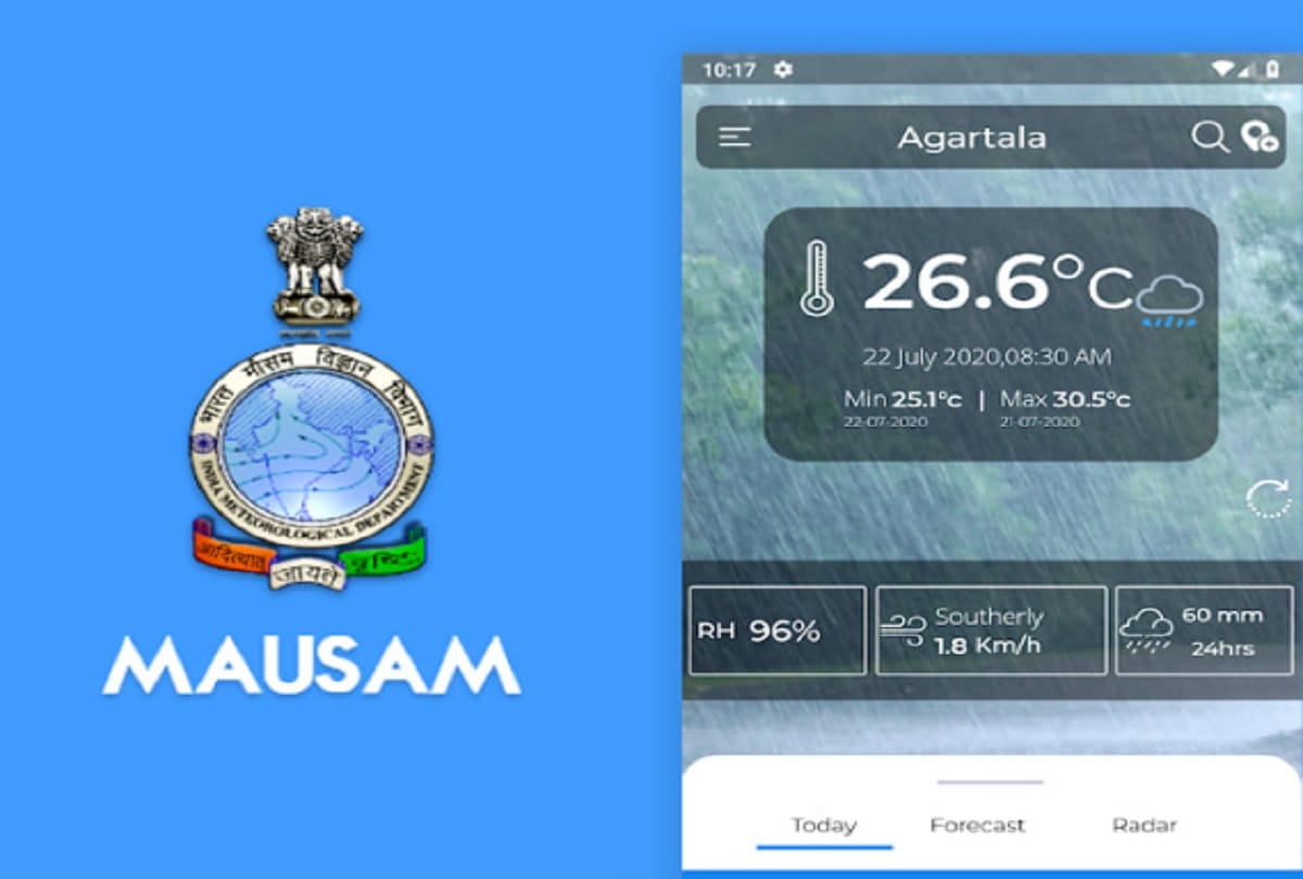 Mausam App launched by government of India to track all the weather related update