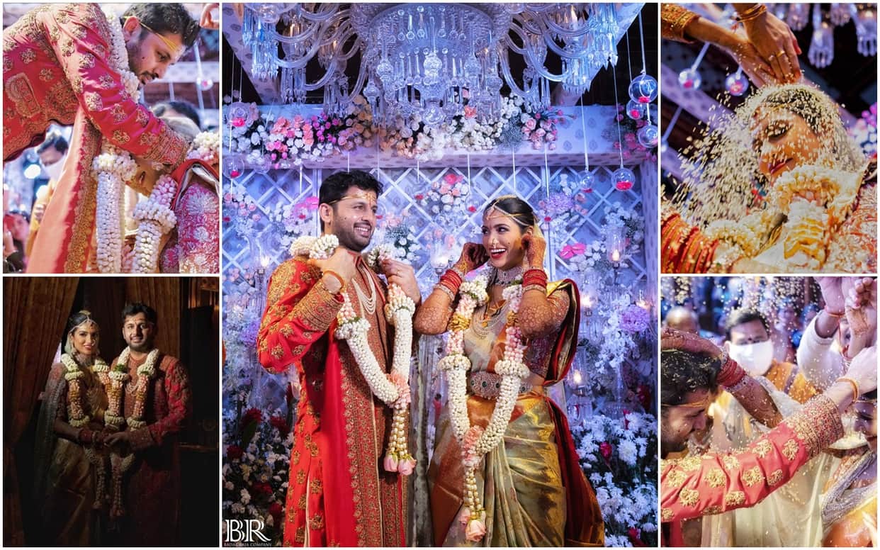 Nithin Shalini Marriage Photos:Telugu actor Nithiin tied knot with Shalini Kandukiri Check out Wedding Pictures