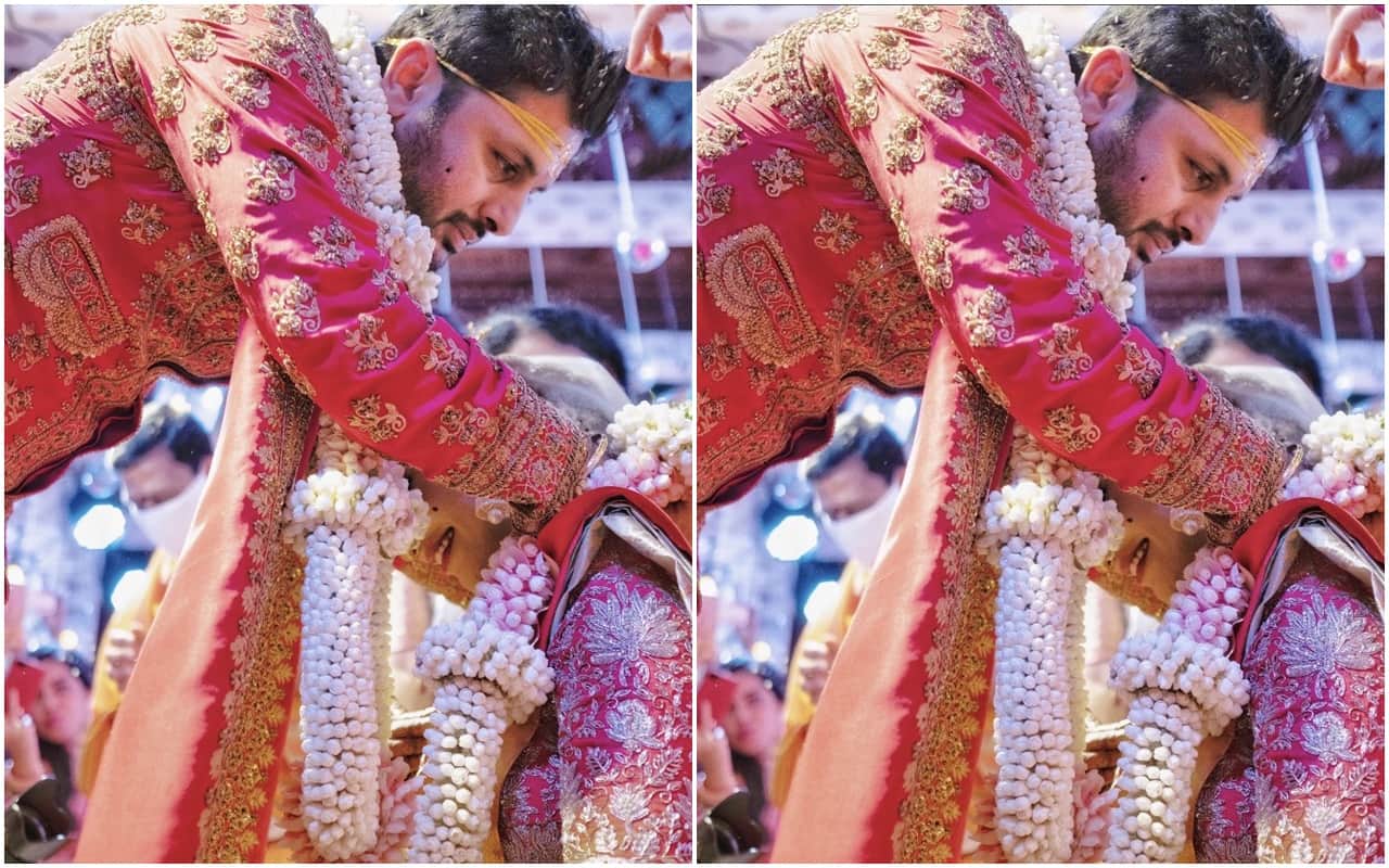 Nithin Shalini Marriage Photos:Telugu actor Nithiin tied knot with Shalini Kandukiri Check out Wedding Pictures