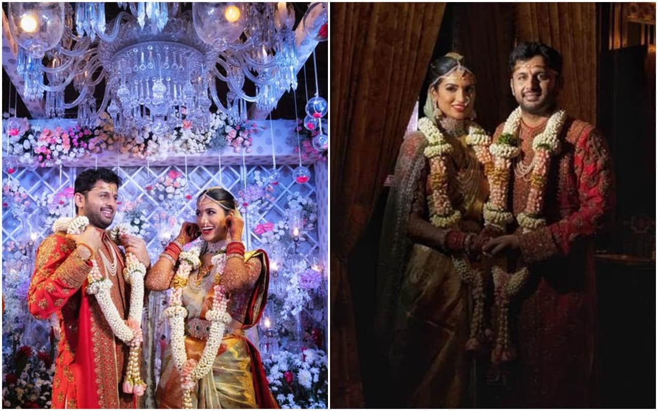Nithin Shalini Marriage Photos:Telugu actor Nithiin tied knot with Shalini Kandukiri Check out Wedding Pictures