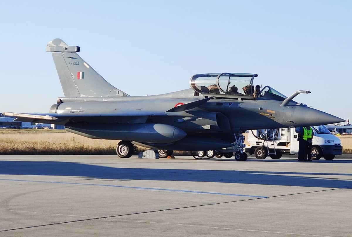 Rafale fighter aircraft joined the Indian Air Force in Ambala Airbase