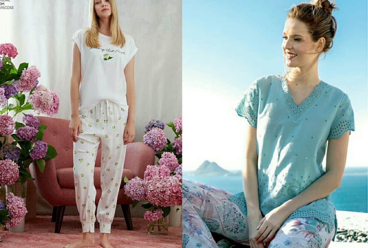 every women must know the name different types of sleepwear form trendy pajamas to sleep shirts