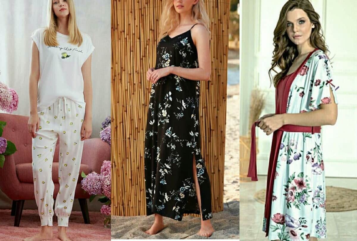 every women must know the name different types of sleepwear form trendy pajamas to sleep shirts
