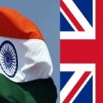 भारत और ब्रिटेन का झंडा
