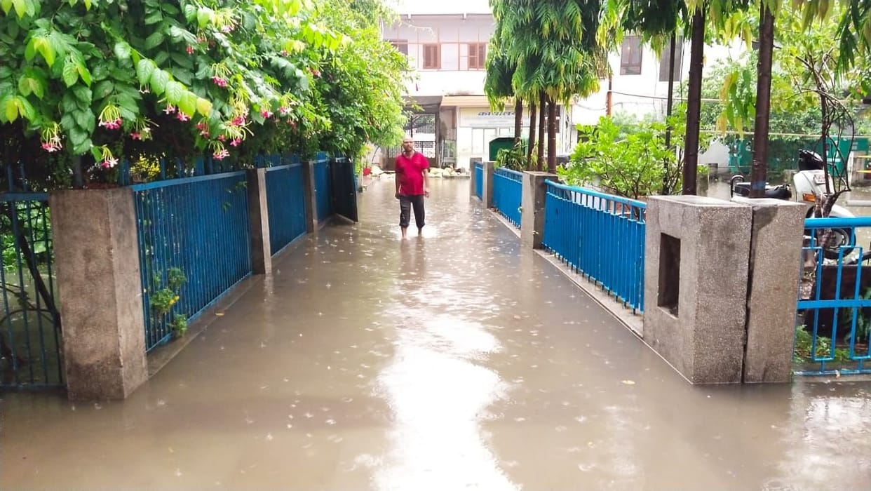 Silt with waterlogging due to heavy rains increased problems