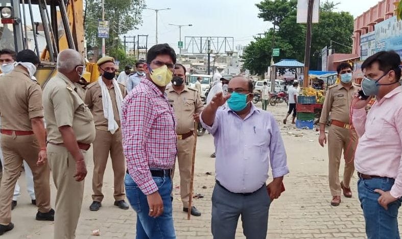 Encroachment removed from hospital intersection