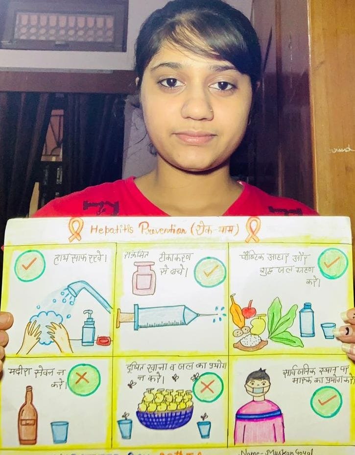 Students made aware by making poster