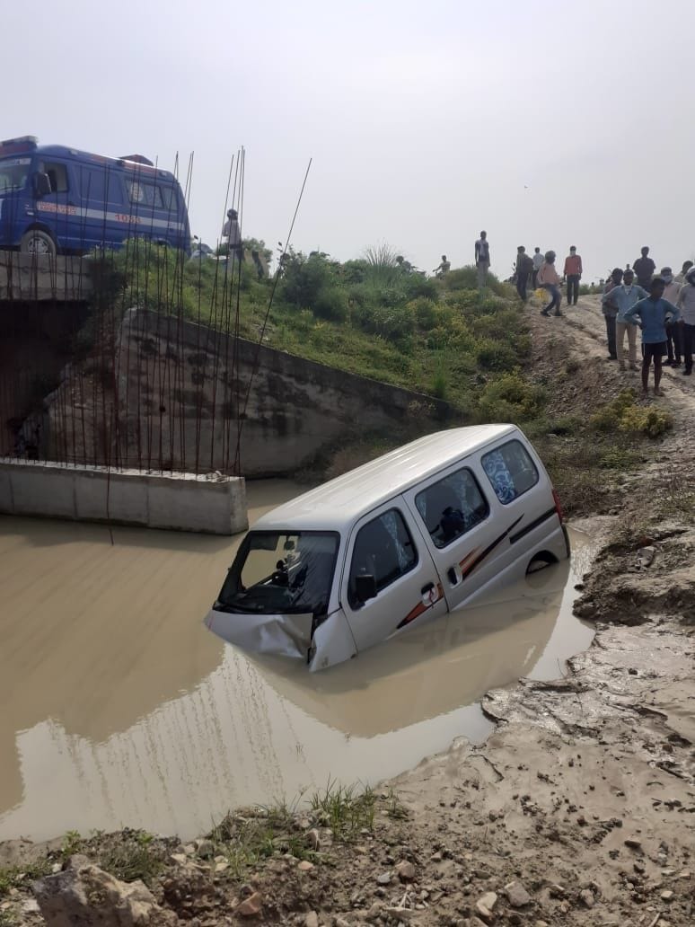 Eight people, including father and son injured in road accident