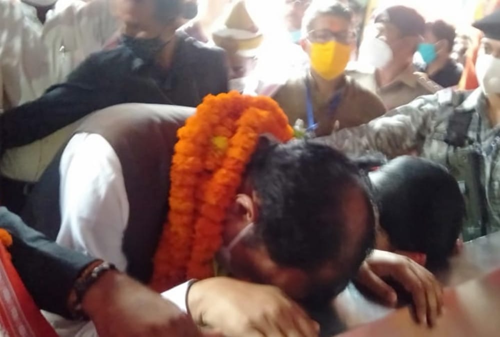 Deputy CM Keshav Prasad maurya in Ayodhya.