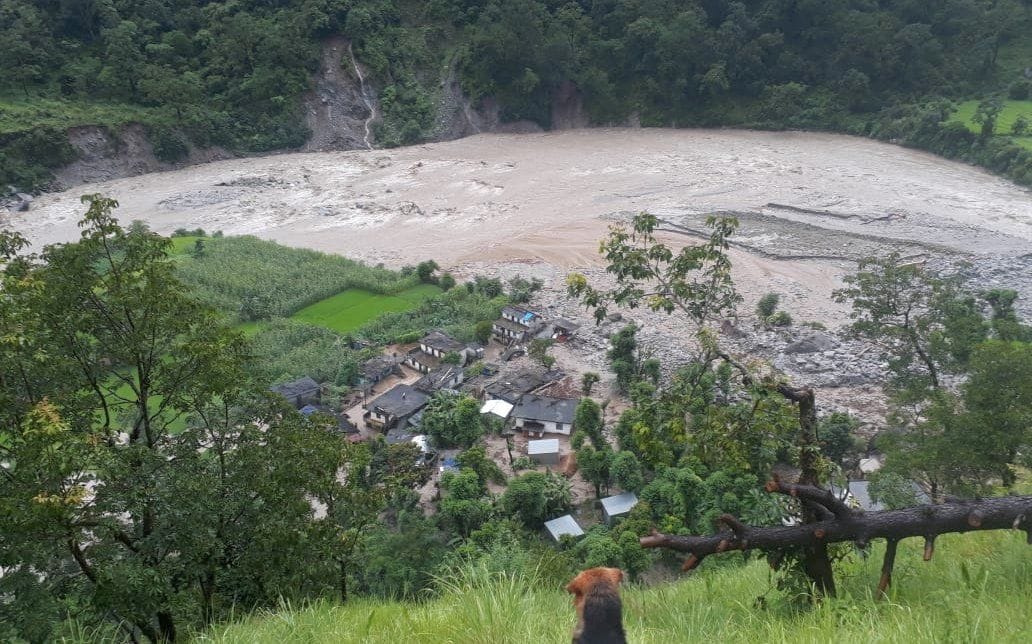 The rains again wreaked havoc in Bangapani Tehsil
