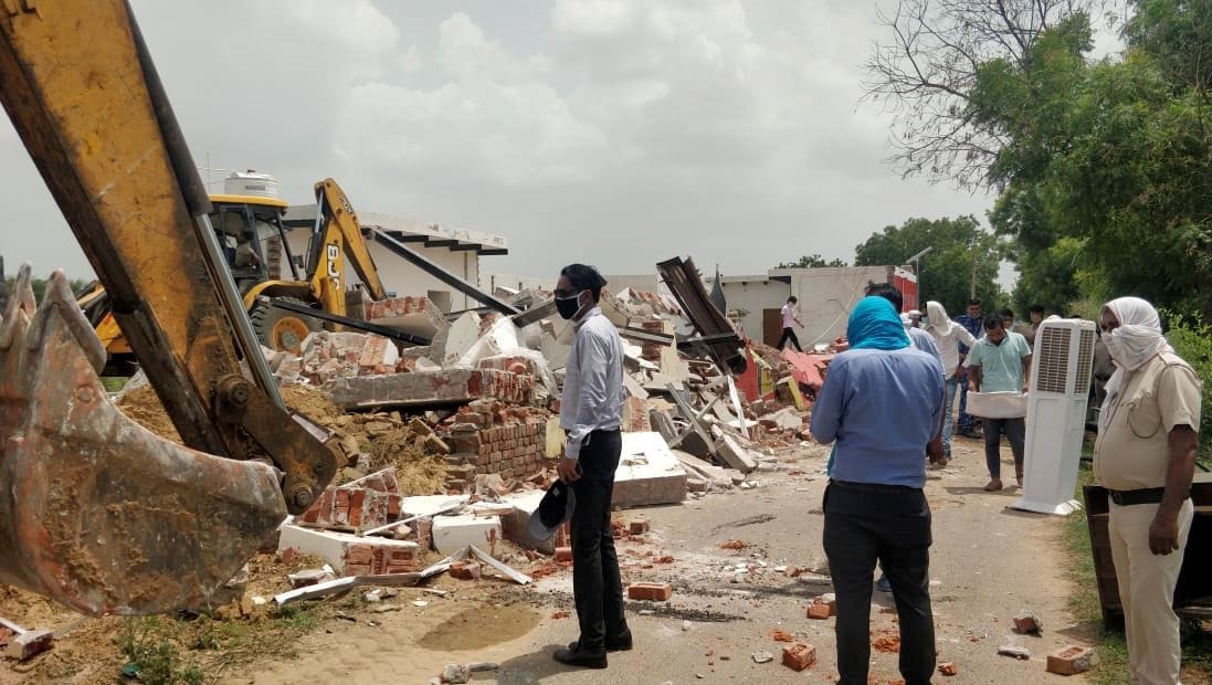 DTP destroyed illigal colonies