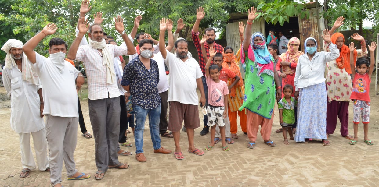 People of Gorakhnath Colony perform in XEN first office