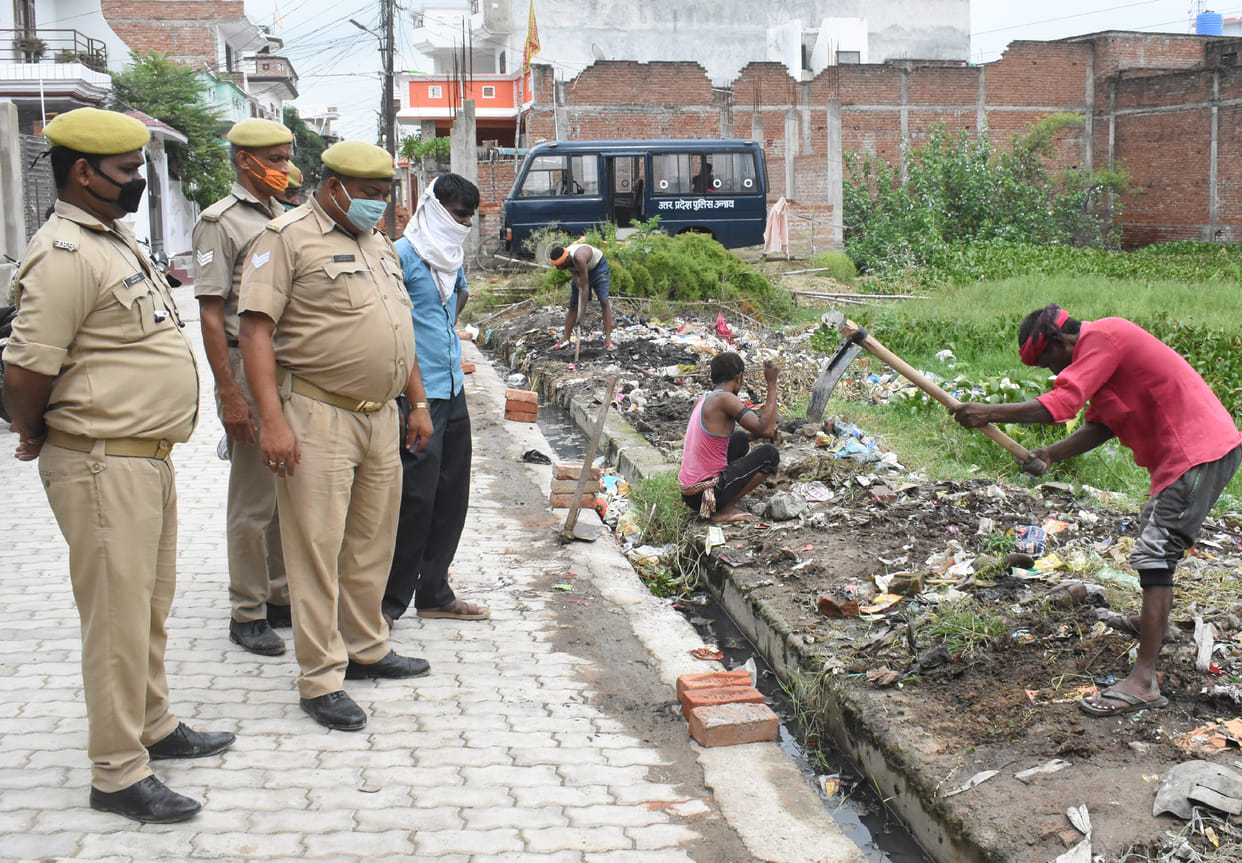 Report on 34 to grab the land of women police station