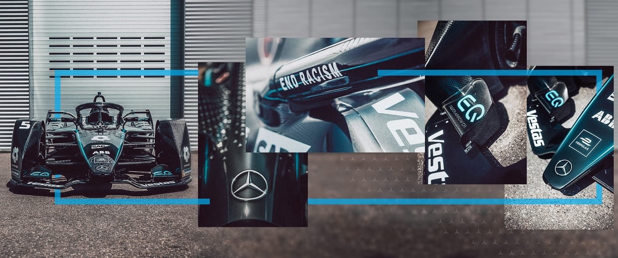 Mercedes Benz cars in Formula E will go all-black to support End racism campaign