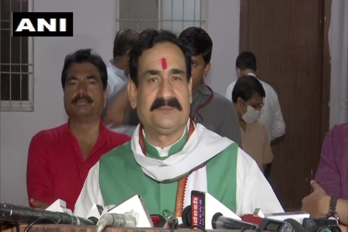 Home Minister narotam mishra directed to issue red alert in Madhya Pradesh over terrorists arrest in Lucknow