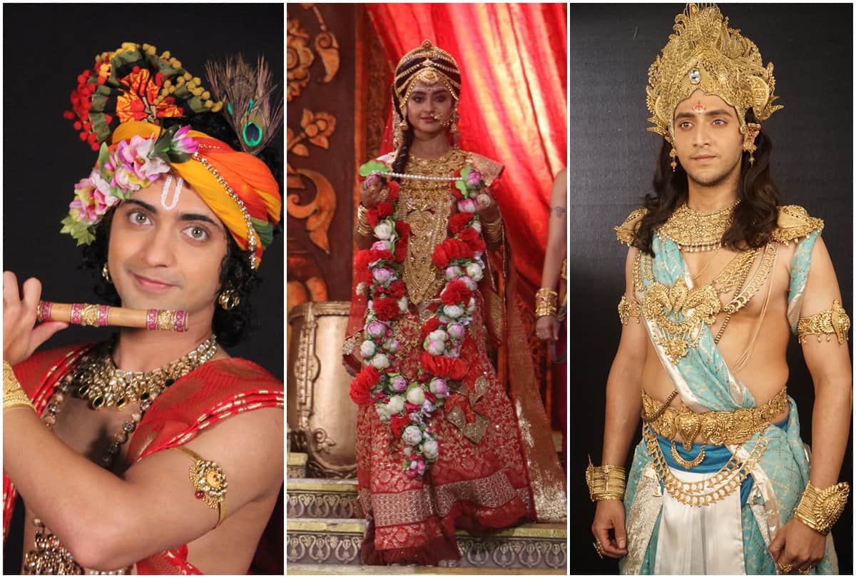 Krishna Arjun Gatha Exclusive Photos of Beautiful Set Of Draupadi Swayamvar Ishita Sumedh Kinshuk