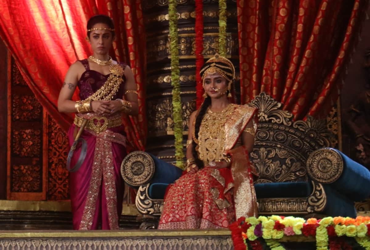 Krishna Arjun Gatha Exclusive Photos of Beautiful Set Of Draupadi Swayamvar Ishita Sumedh Kinshuk