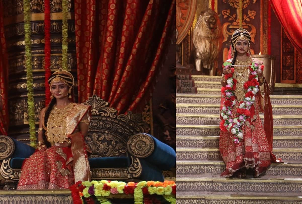 Krishna Arjun Gatha Exclusive Photos of Beautiful Set Of Draupadi Swayamvar Ishita Sumedh Kinshuk