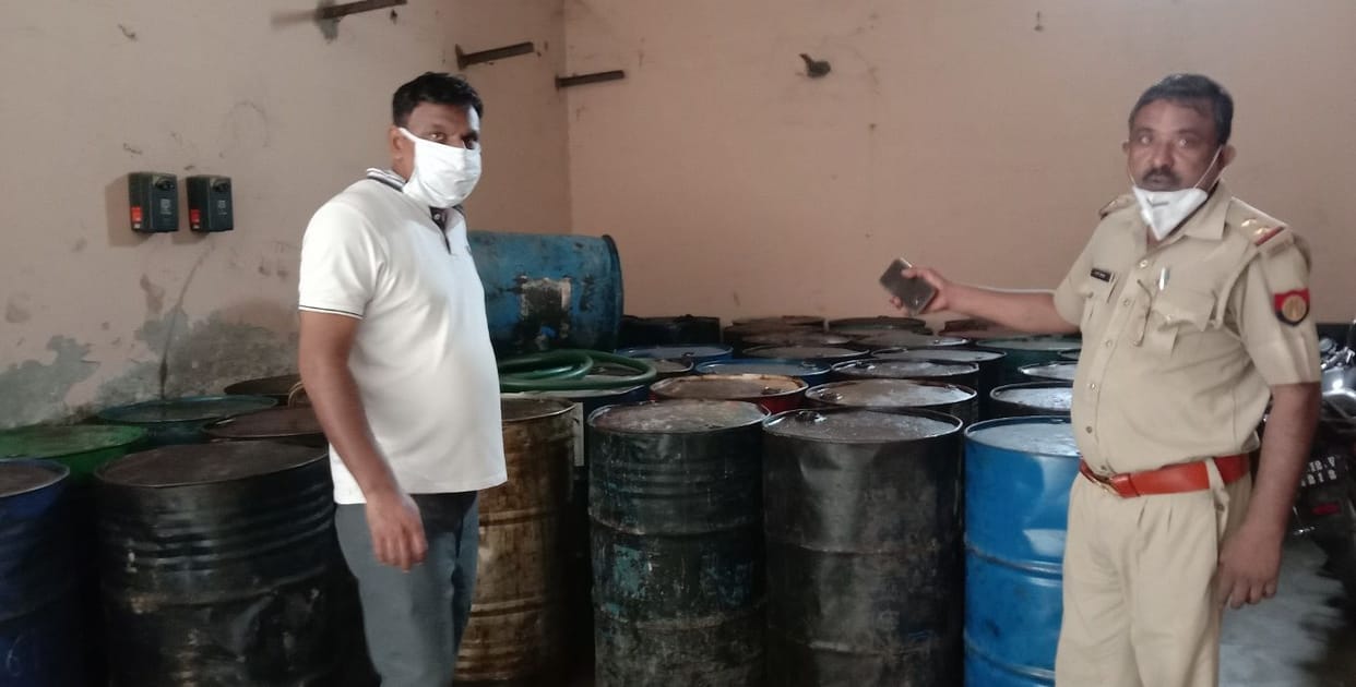 Illegal storage of fuel oil was done in the warehouse
