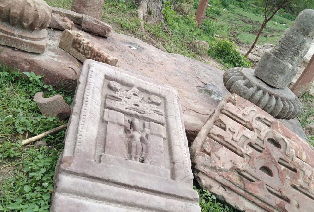 Ancient Statues Found During Digging In The Field In