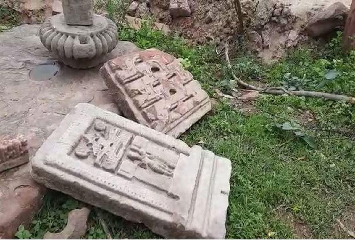 Ancient Statues Found During Digging In The Field In