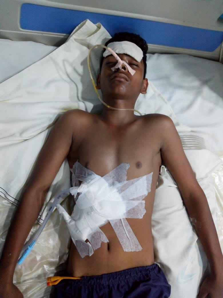 After the operation, she took out the young woman from her stomach