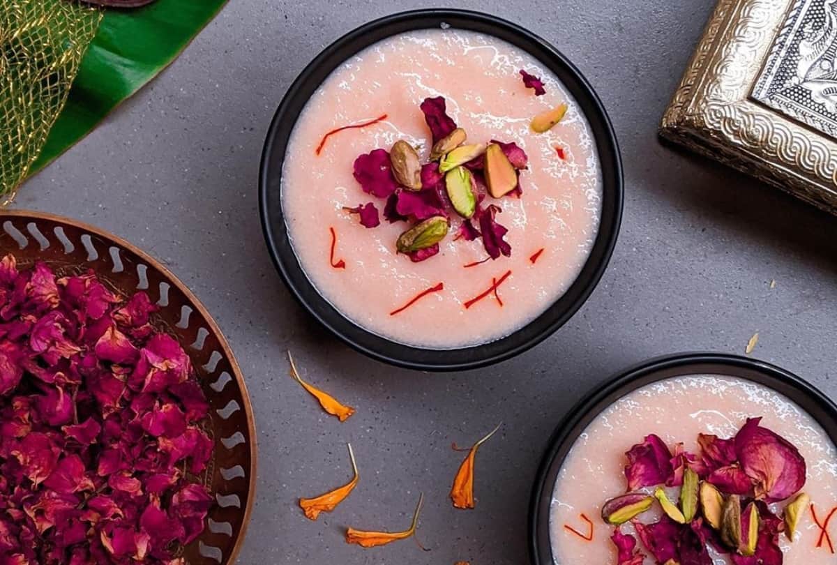kesar phirni recipe in hindi how to make kesar phirni at home eid recipes
