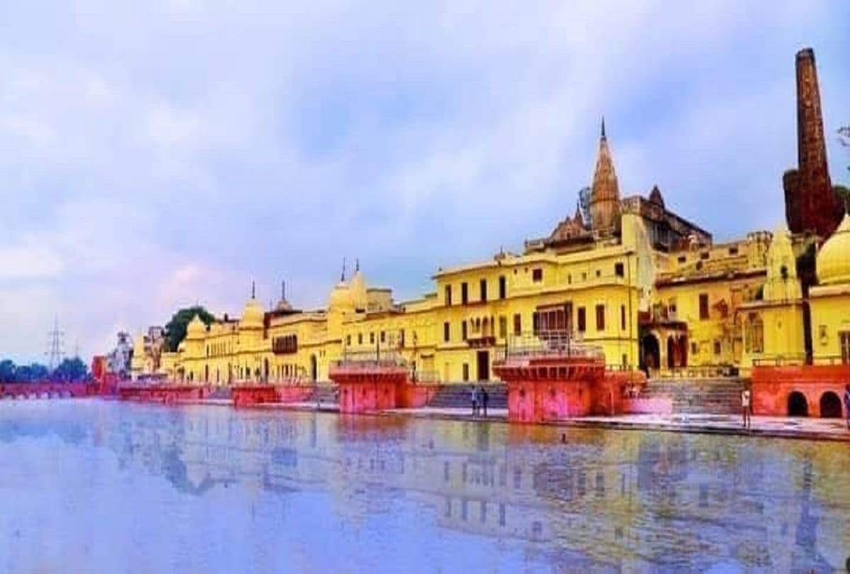 pictures of Ayodhya decorated before Ram Janmabhoomi Pujan