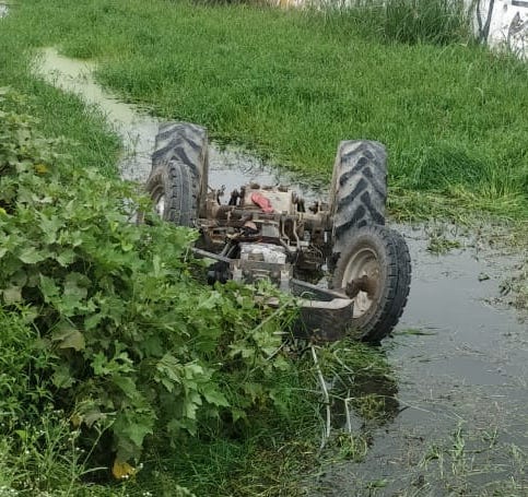 Three youths died due to tractor overturning