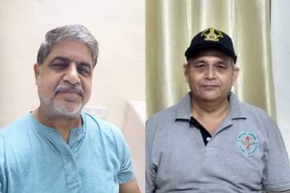 वायुसेना के पूर्व अधिकारी ए.के. गांधी और प्रदीप शर्मा