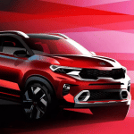 Kia Sonet official design sketch