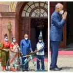रियाज को राष्ट्रपति ने उपहार में दी रेसिंग साइकिल