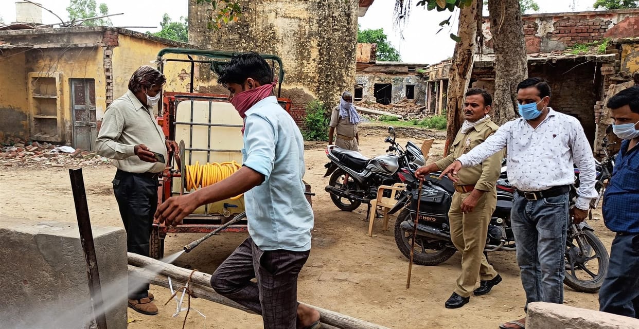 Hathras: Corona infected again in Sadabad, stirred up