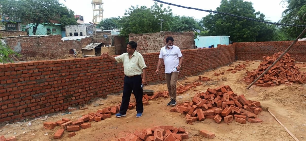 modern park will start in one month, construction work start