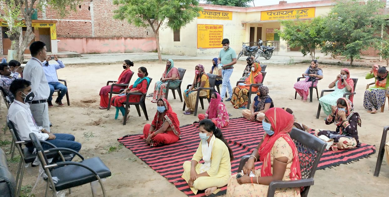 Women were given information about protection from corona