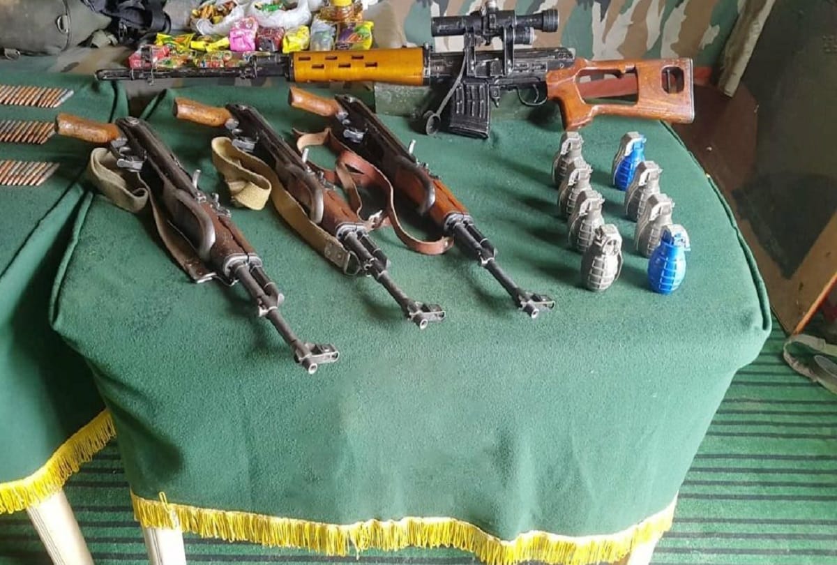 Arms and ammunition found during army search on LoC