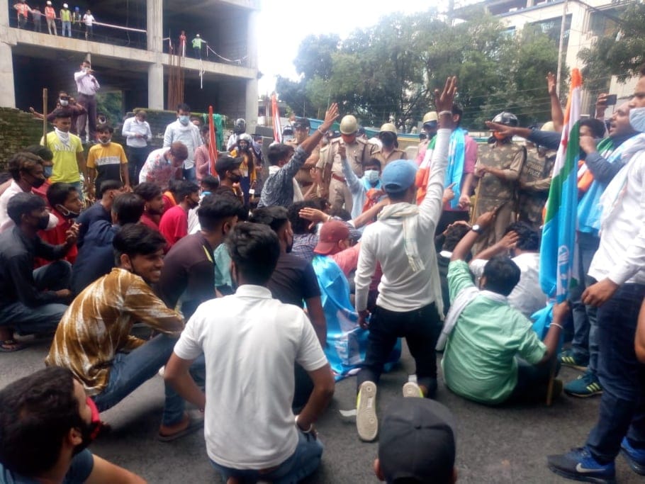 Dehradun: Nsui Workers Arrested during Protest against Hrd Minister Ramesh pokhriyal Nishank