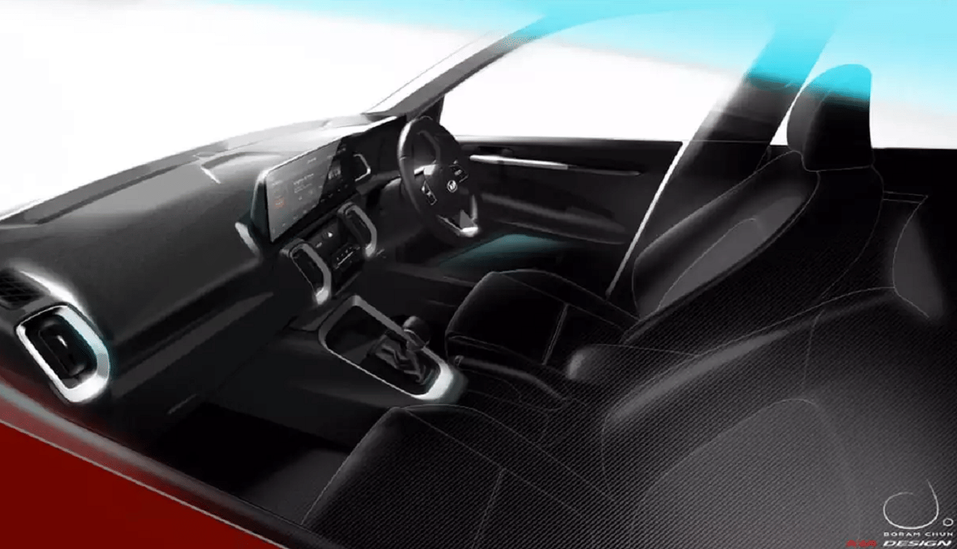 Kia Sonet Compact SUV official design sketches of interior and exterior revealed before debut kia sonet suv launch date in india kia sonet 2020 price and details in hindi