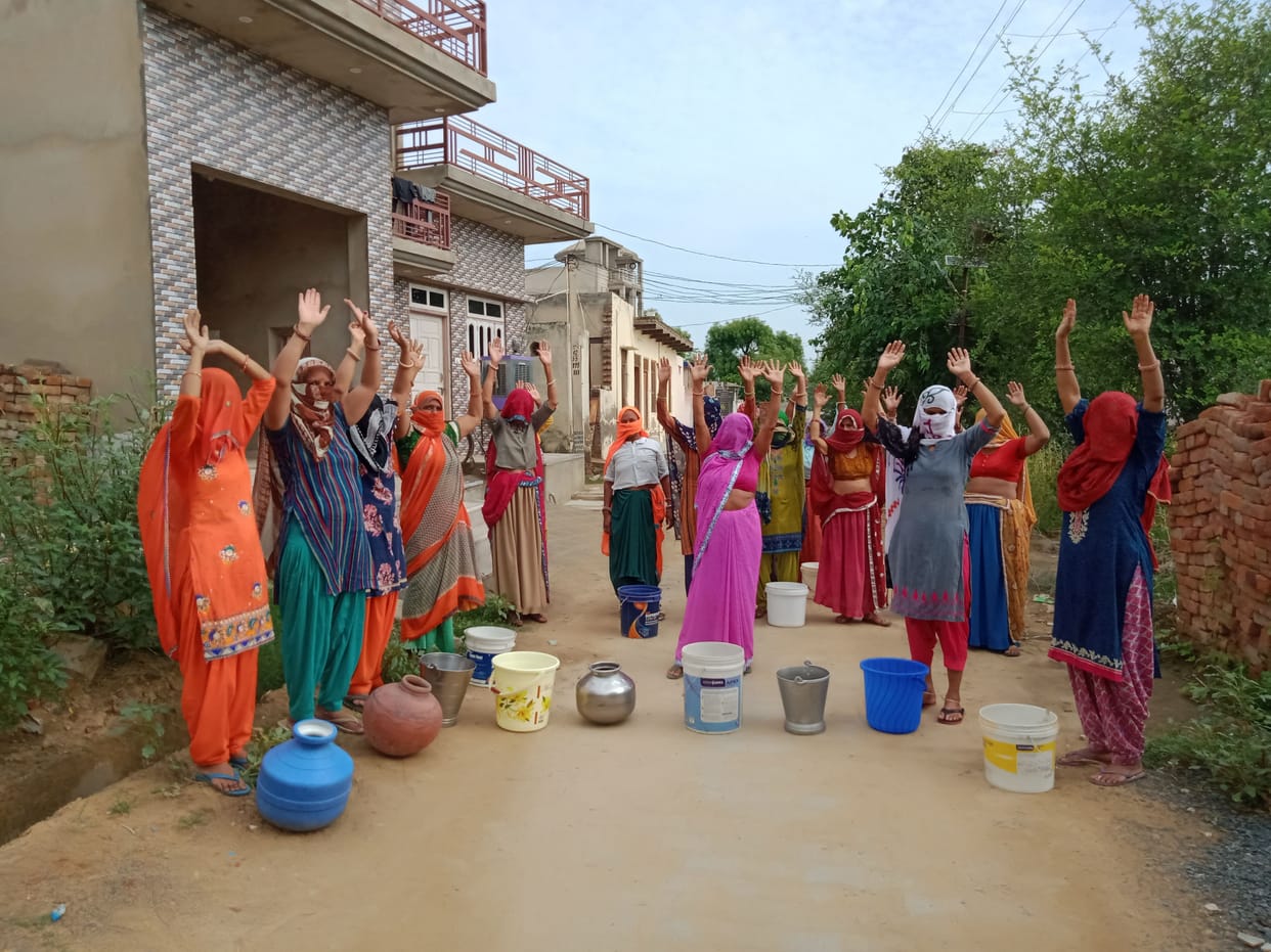 water crisis, protest, narnaul