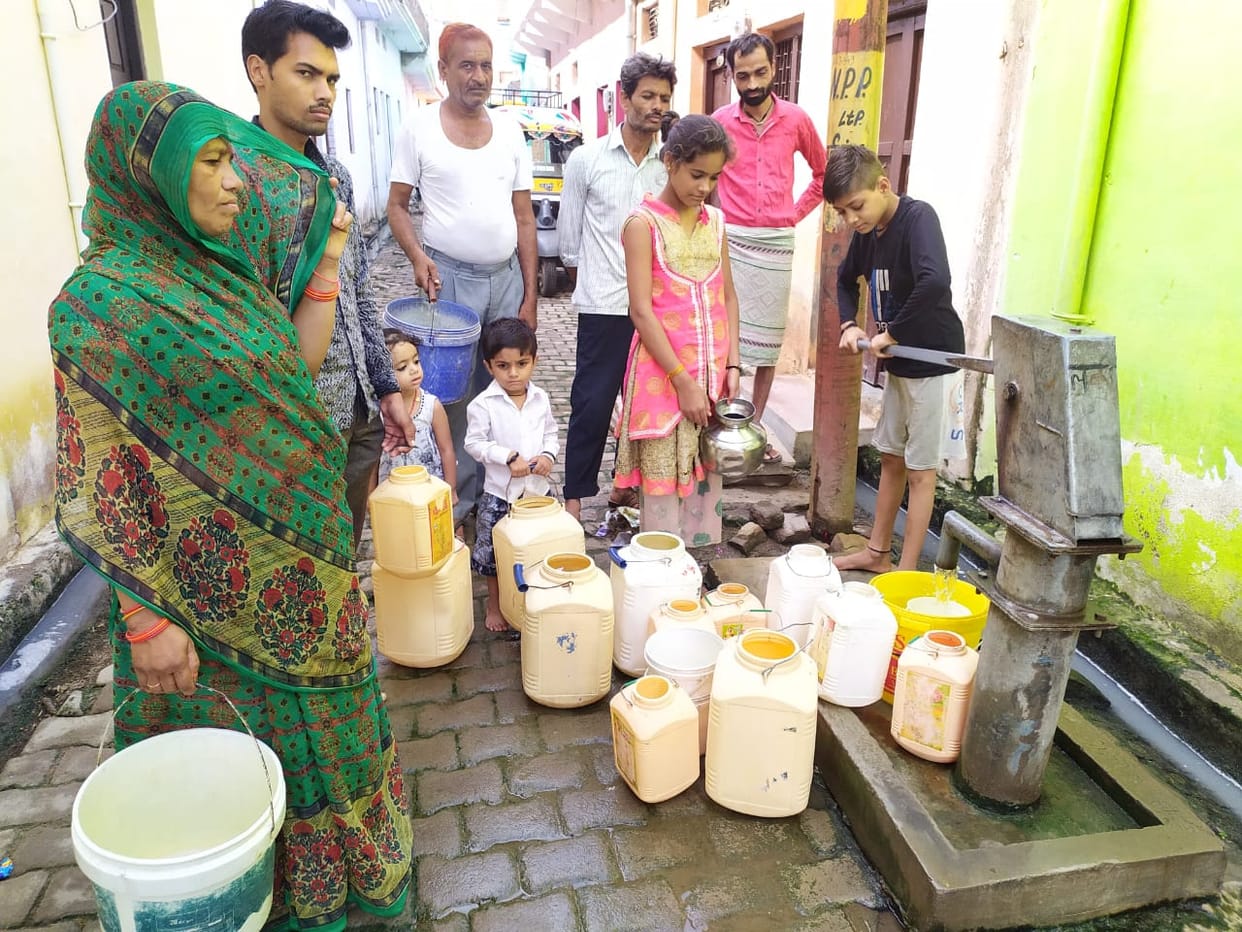Water problem in nehru nagar