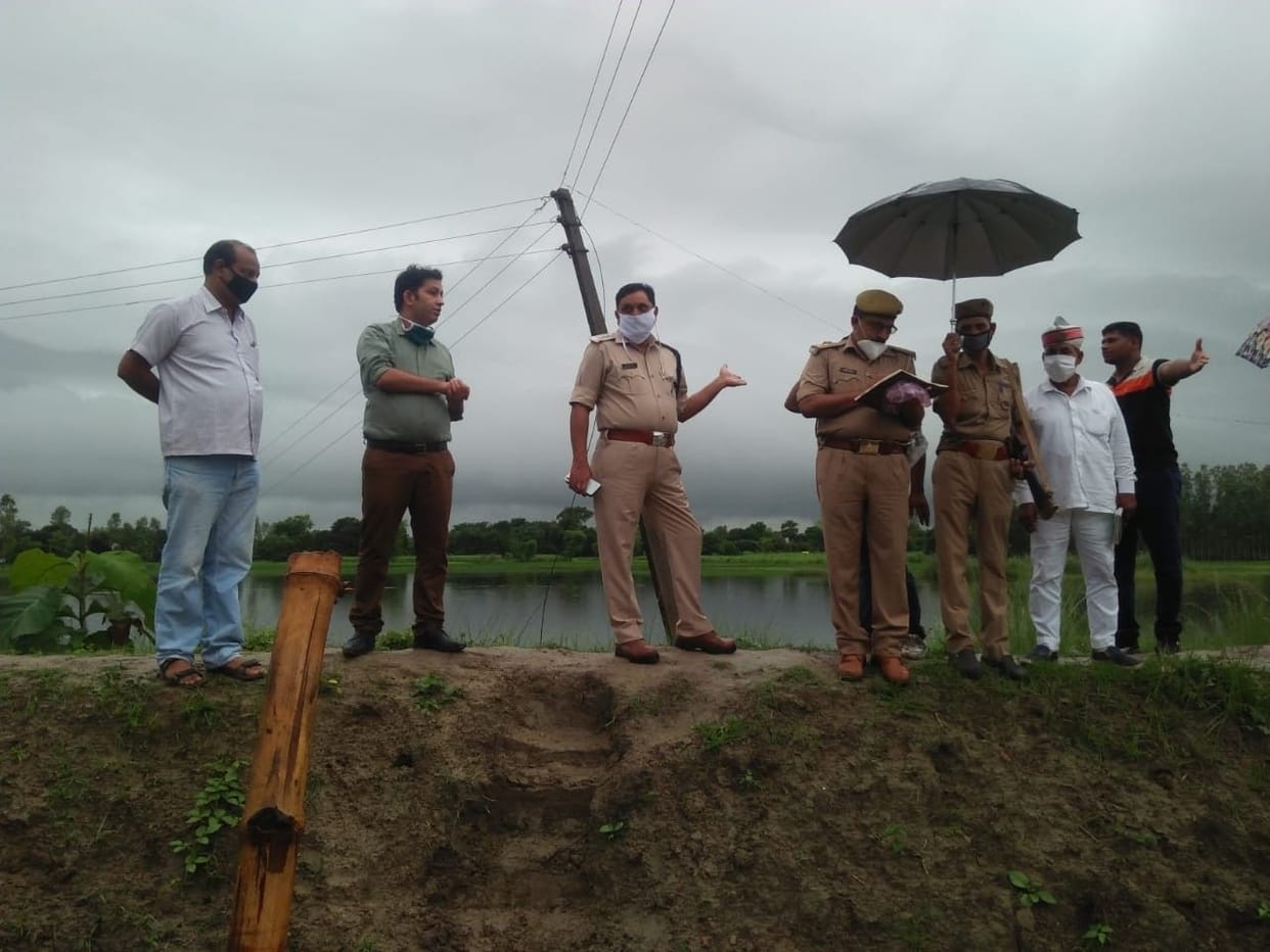 SDM removed encroachment from the pond