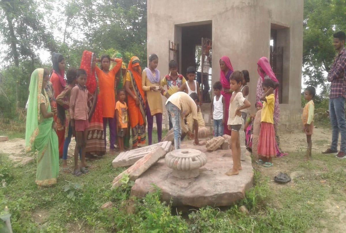 Ancient Statues Found During Digging In The Field In