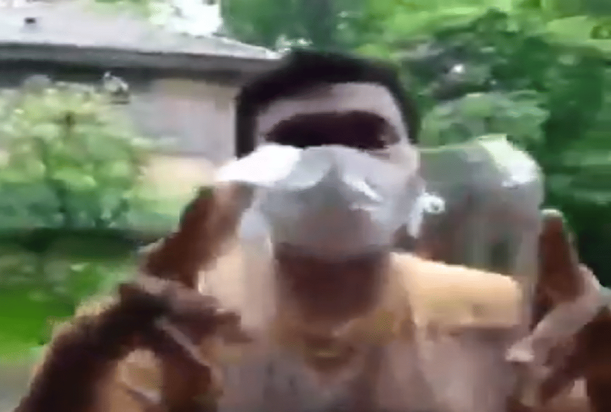 coronavirus protection man make zero cost face shield with desi jugad video goes viral on social media