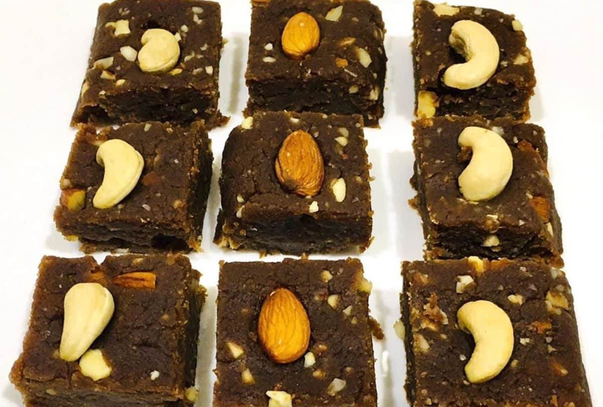 happy raksha bandhan 2020 chocolate dry fruit barfi recipe at home in hindi raksha bandhan dishes recipes