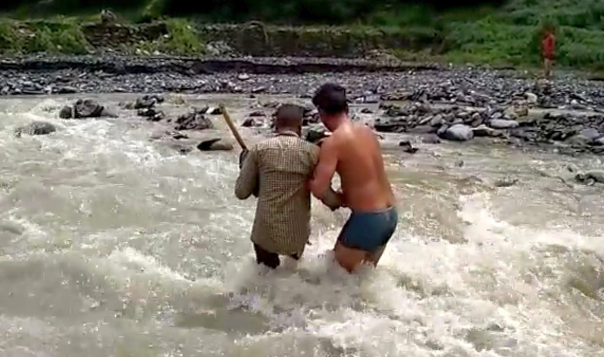 Trouble with flowing 6 foot bridges connecting Khumti village