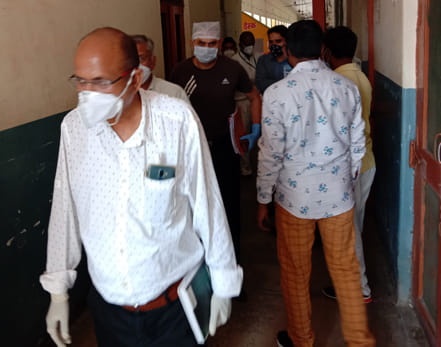 The Chief Superintendent inspected the hospital as soon as he took charge