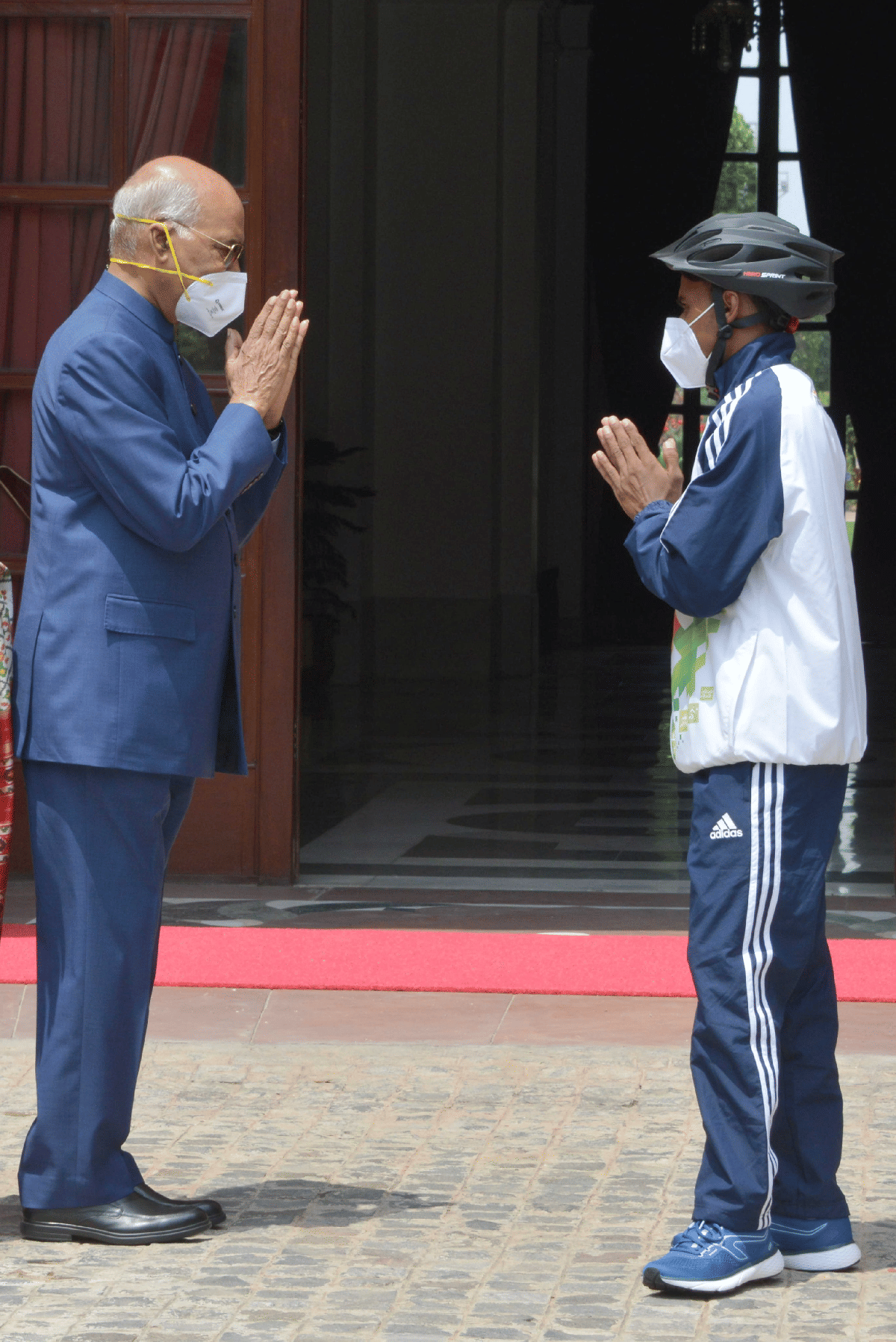 President Ram Nath Kovind gifted sports bicycle to a school boy Riyaz