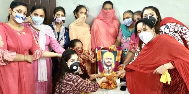 Women paid tribute to Shaheed Udham Singh in sunam sangoor