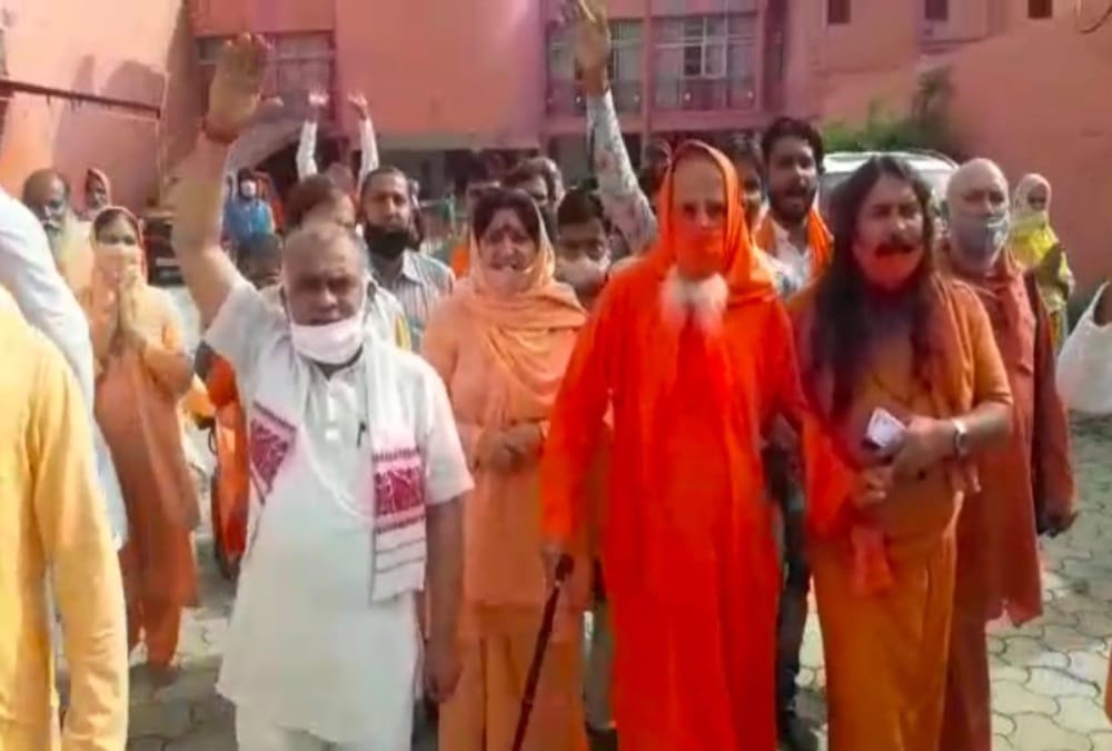 Ram janmabhoomi ayodhya update: Saints Gone to ayodhya from haridwar with gangajal