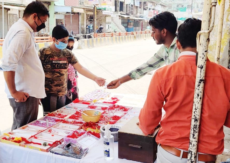 Sweets and Rakhi shops opened before Rakshabandhan
